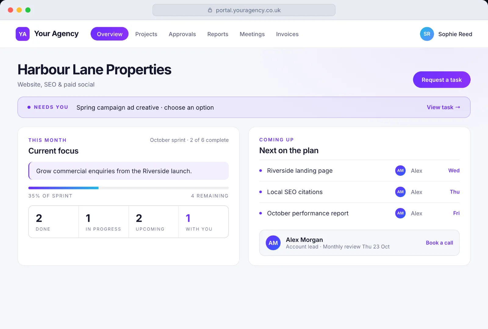 The default client portal
